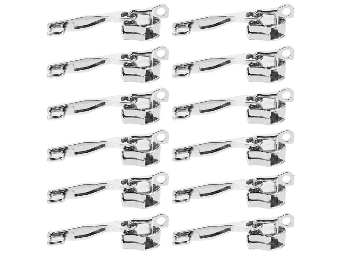 Pacote Com 10 Pares De Puxadores De Zíper Antifurto De Metal Com Camada Dupla Para Malas.