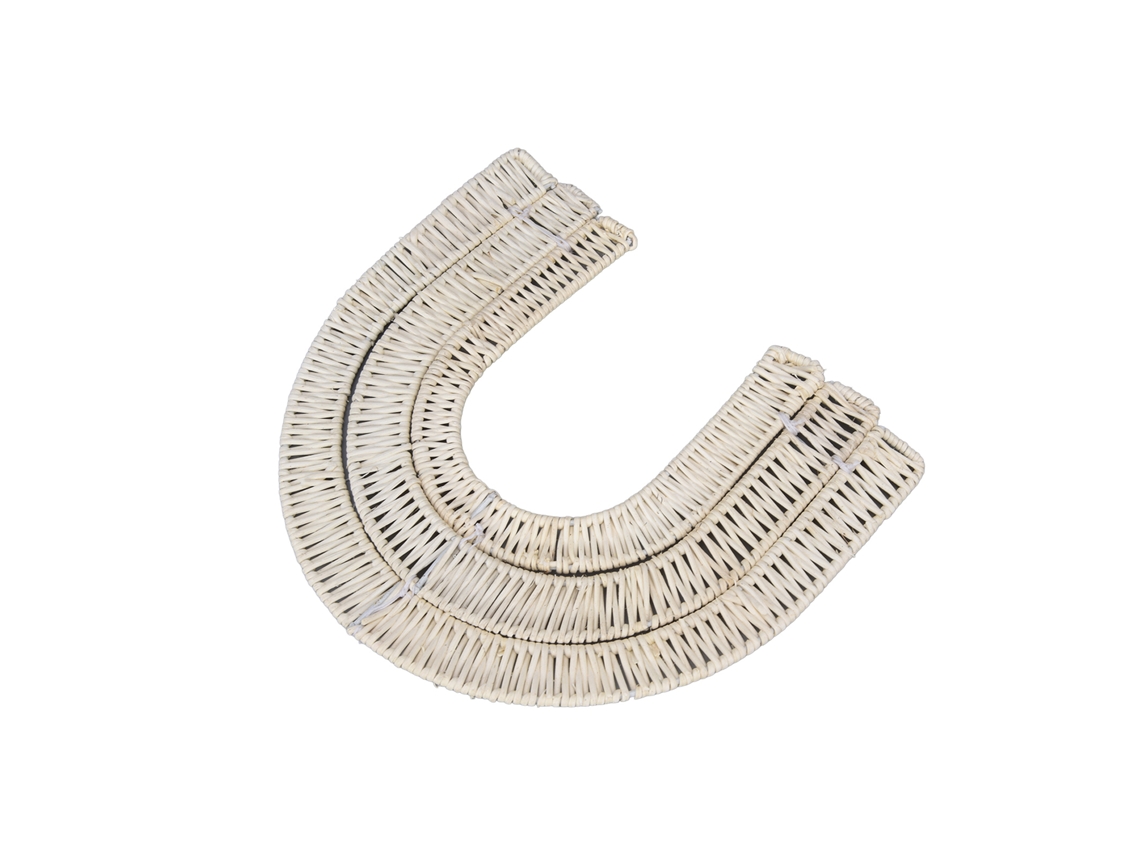 Pingente de Parede Tecido Rattan Decorativo Quarto Sala S/MARCA