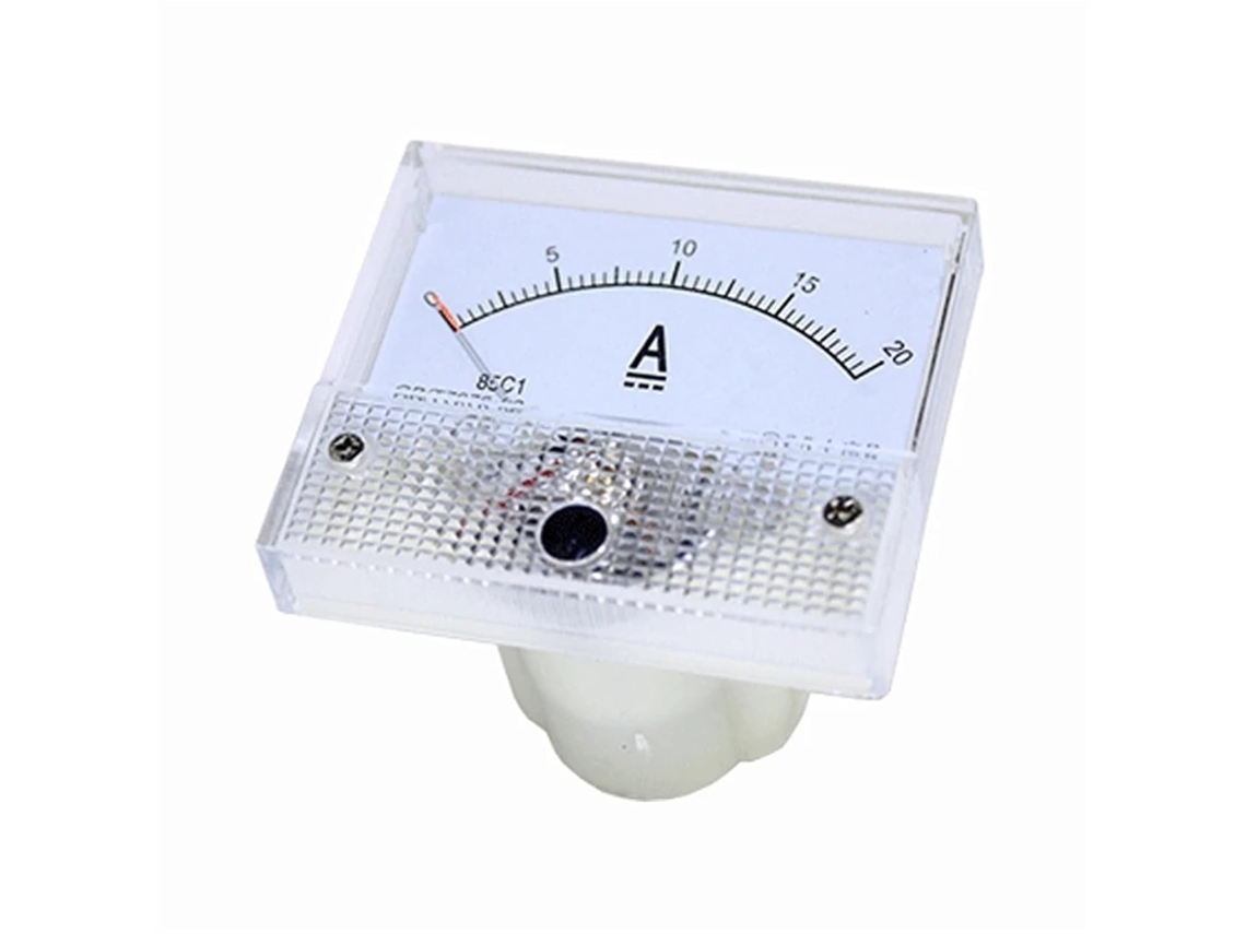 Amperímetro Cc Analógico De Painel Com Ponteiro Mecânico Tipo 85c1