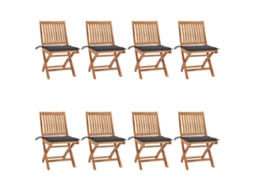 Folding Chair, Folding Chairs Vidaxl Antracite Madeira (n/a)