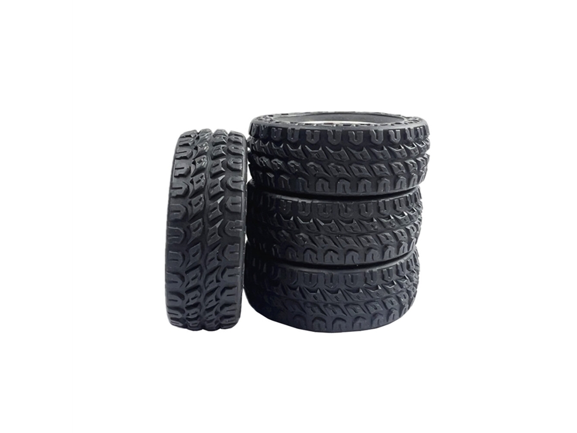 Preto e Prata 4pcs Ldrc 18401 1/18 Peças Originais Pneus Jantes Veículos Modelos Acessórios Sobressalentes MDUG