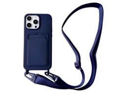 Correia Casa Quedas Para Iphone 15 Pro Max Silicone Azul