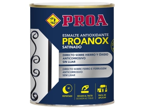 Esmalte Anti-Ferrugem Direto Sobre a Ferrugem Verde Prado 4 L Pintura Sobre Ferro e Ferrugem Sem Primário Proanox