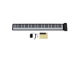 Teclado portátil Mali com 88 teclas, recarregável, com alto-falante