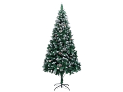 Vidaxl Árvore De Natal Artificial Com Pinhas E Neve Branca 240 Cm