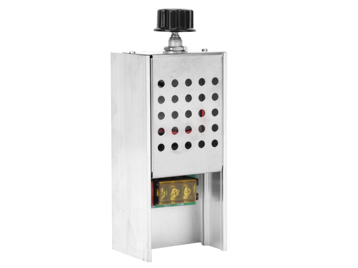 Regulador De Tensão Ac Scr 6000w 220v Com Shell Para Controle De Velocidade E Iluminação