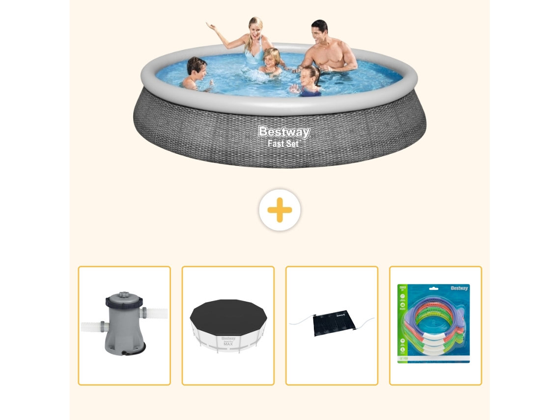 Bestway Piscina Bestway Fast Set Redonda - 396x84 Cm - 5-peças S211