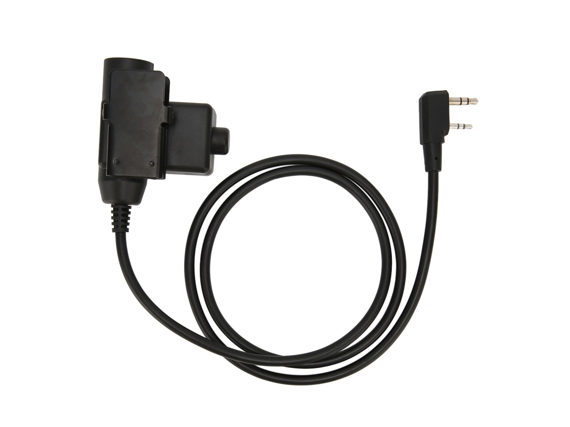 Adaptador de plugue para rádios walkie talkie compatível com Baofeng e Kenwood EOOCOO