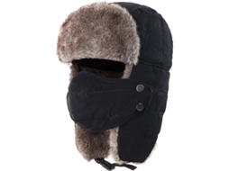 2026 gorro de Invierno com Máscara e Aletas de Orelhas Antivento Ushanka para Homens e Mulheres Ao Ar Livre