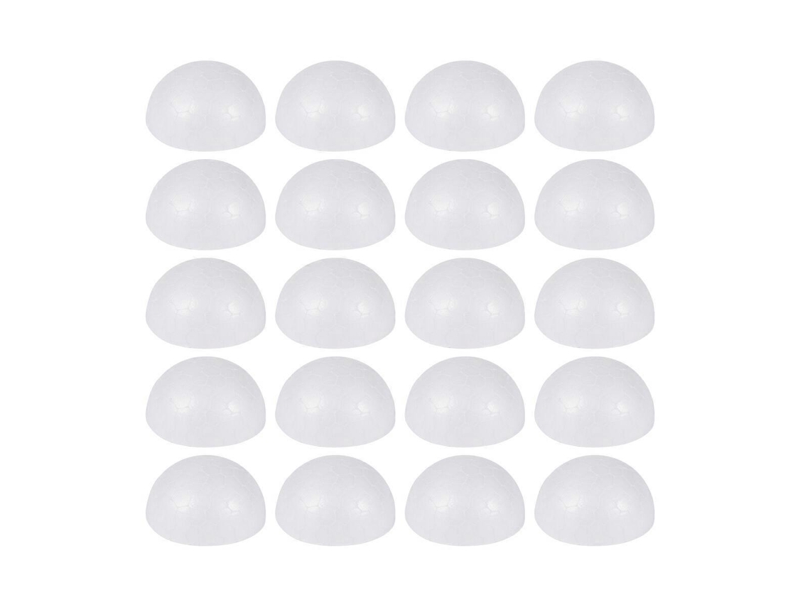 30 Peças De Meias Bolas De 8 Cm Para Arranjos Florais Infantis, Acessórios De Artesanato, Enfeites De Natal, Pinturas, Presentes Olysi Shop (branco)