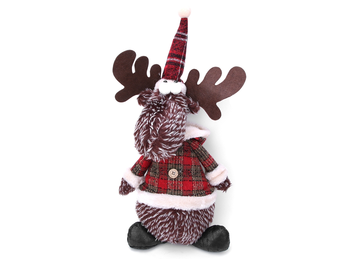 Laxiscreed Decoração De Natal Com Boneco E Veado Para Casa, Loja Ou Presente Natalício