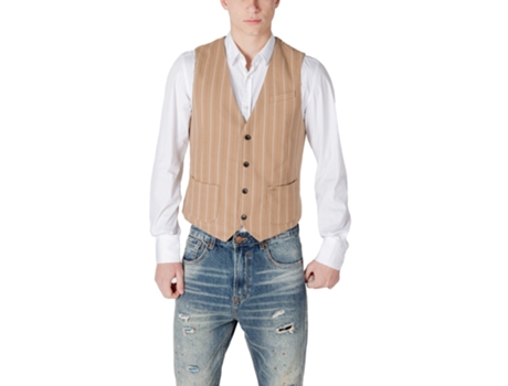 Colete De Homem Gianni Lupo Beige Bege (m)