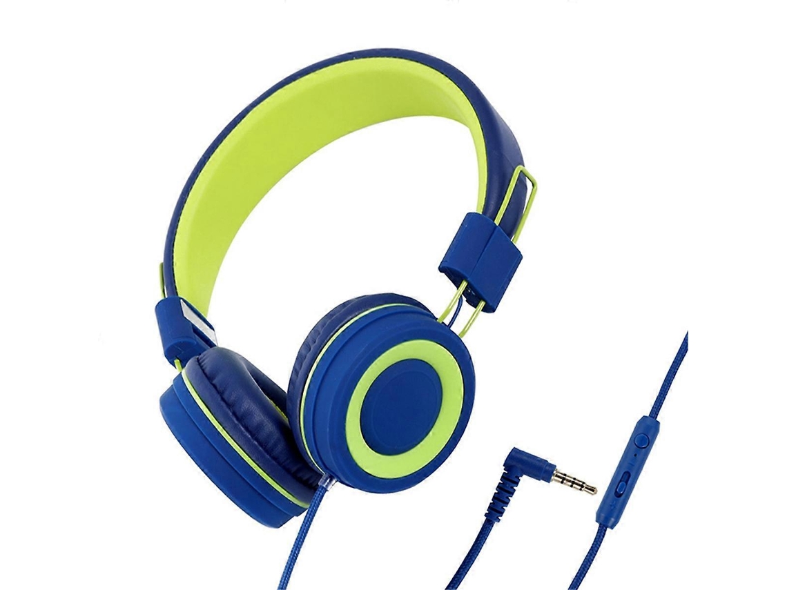 Fones De Ouvido Infantis Azuis E Verdes Ly Ebike