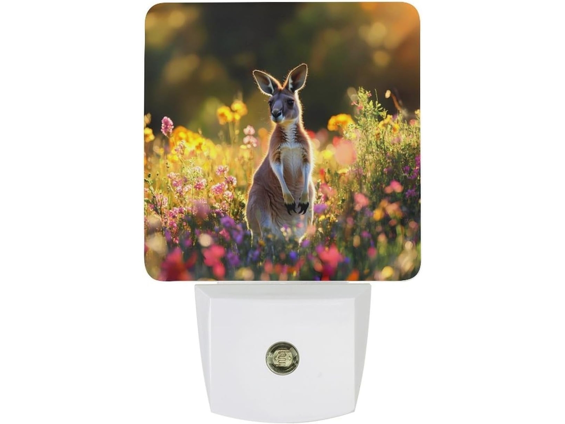 Cangurus Legais Luz Noturna Led Com Sensor Crepuscular