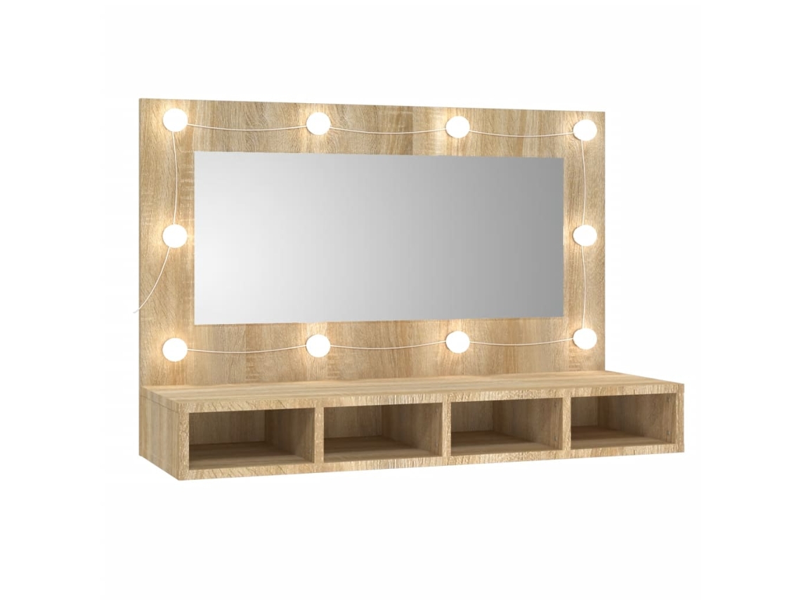 Mirror Cabinet, Mirror Cabinets Vidaxl Marrom Madeira Processada (n/a)
