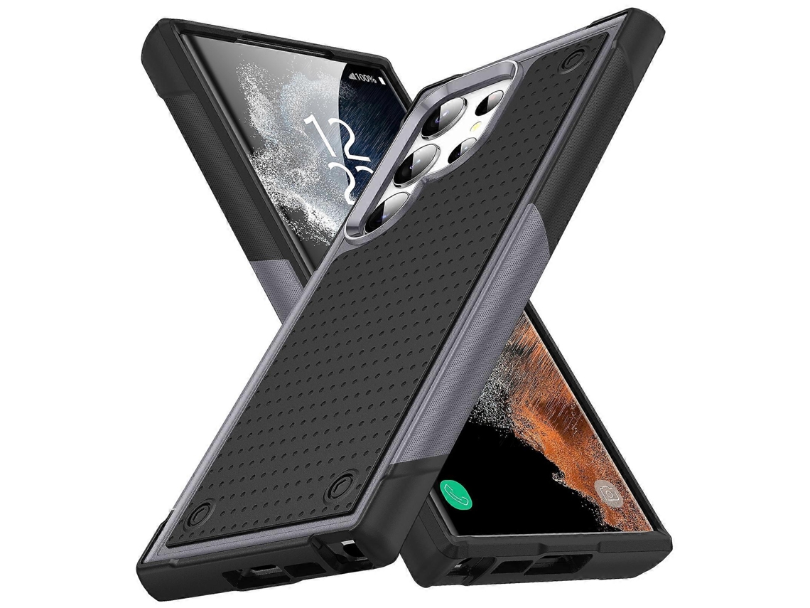 Capa Protetora À Prova De Choque Em Pc + Tpu Para Samsung Galaxy S23 Ultra 5g