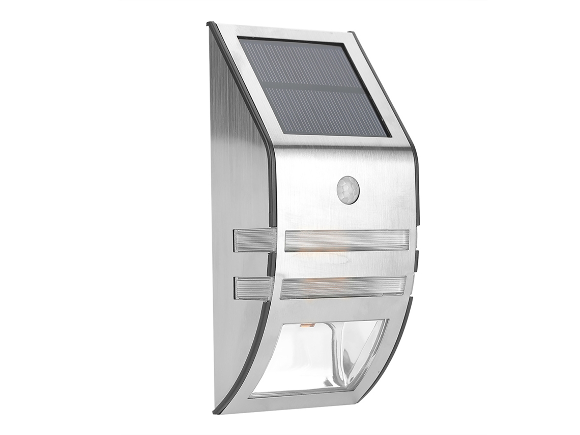 Luz De Parede Solar (sensor De Movimento 2 Leds)