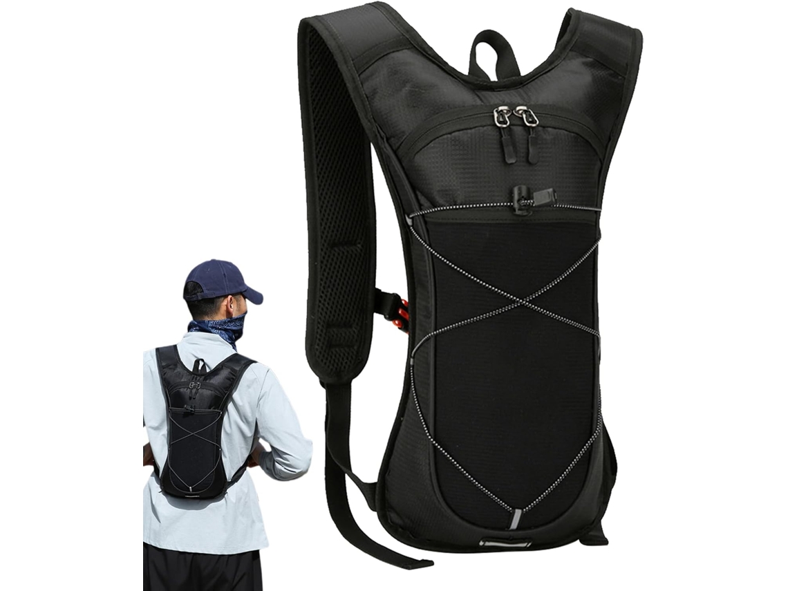 Mochila de Hidratação VAYOTOY com reservatório de água, leve, com faixas refletoras para corrida