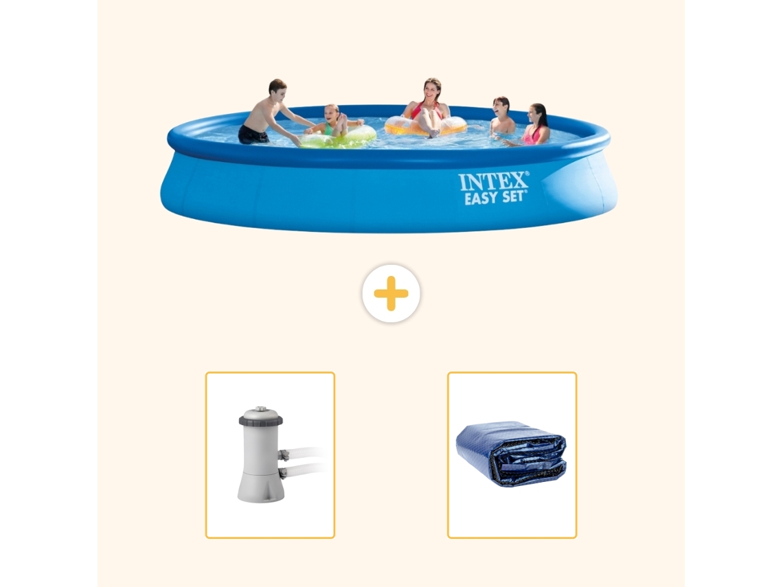 Intex Piscina Easy Set Redonda - 457x84 Cm - 3-peças S21307