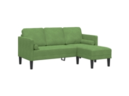 Conjunto 1 Conjunto De Sofás Vidaxl Verde Veludo (173 X 131 X 67 Cm)