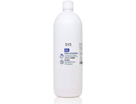 Gel Desifectante SYS Antisséptico 70% com Aloe Vera (1000 ml)