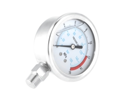 Manômetro De Pressão 0-160bar 0~16mpa 1/4" Npt 60mm Dial Para Ar, Hidráulico E Água
