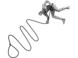 Escultura Parede Resina Industrial Representando Homem Escalando Decoração Artística Estar Tv Estilo Moderno GOKOCO