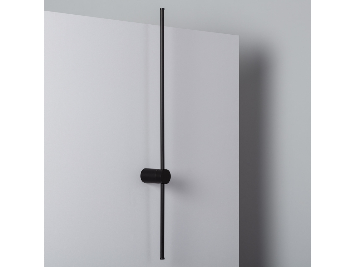 Aplique De Parede Linear Led De 15 W Em Alumínio Big Delux Preto