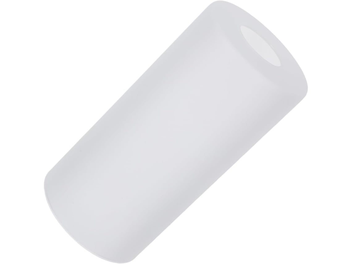 Cúpula Cilíndrica de Vidro Branco 8x4 para Lâmpada E27, Difusão de Luz Suave, Substituição Simples. SFUSHOS