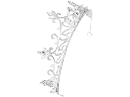 Coroa De Noiva Com Strass E Tiara Elegante Para Ocasiões Especiais (1 Peça)