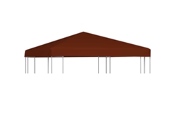 Vidaxl Cobertura De Gazebo 310 G/m² 3x3 M Terracota