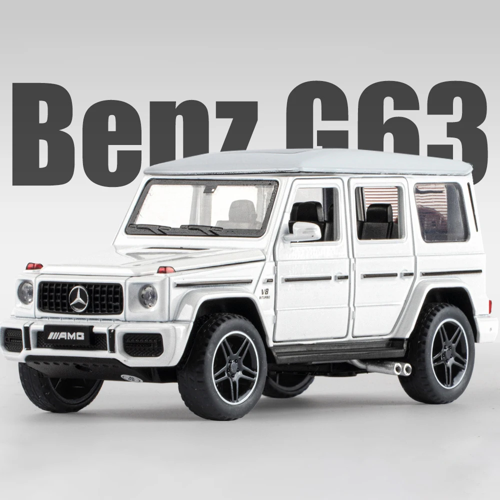 (branco) Miniatura De Carro Em Liga Metálica Na Escala 1:32 Com Efeitos Sonoros E Luminosos.