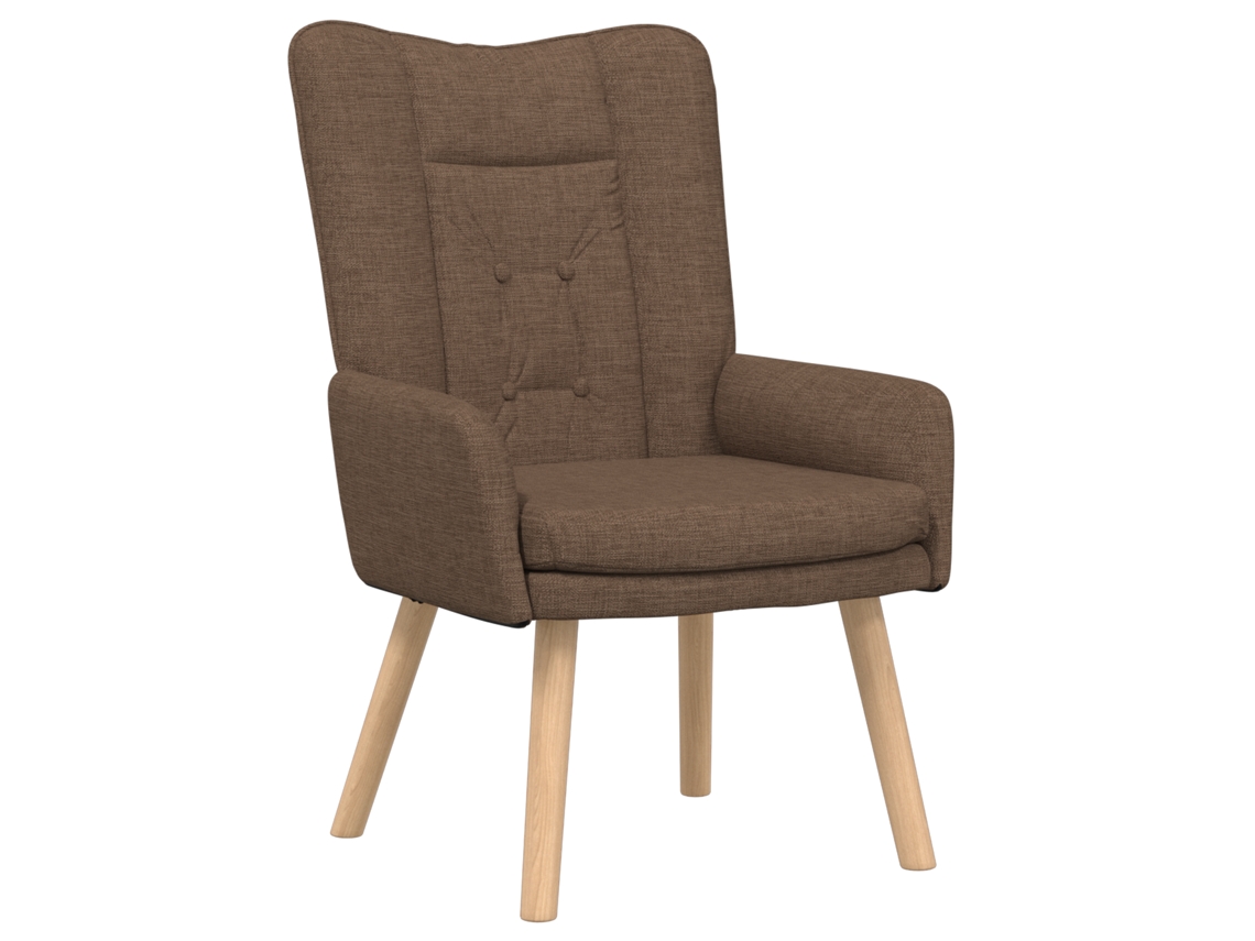 Poltrona Relaxante Marrom Tecido Vidaxl Castanho Tecido (63x67x94 Cm)