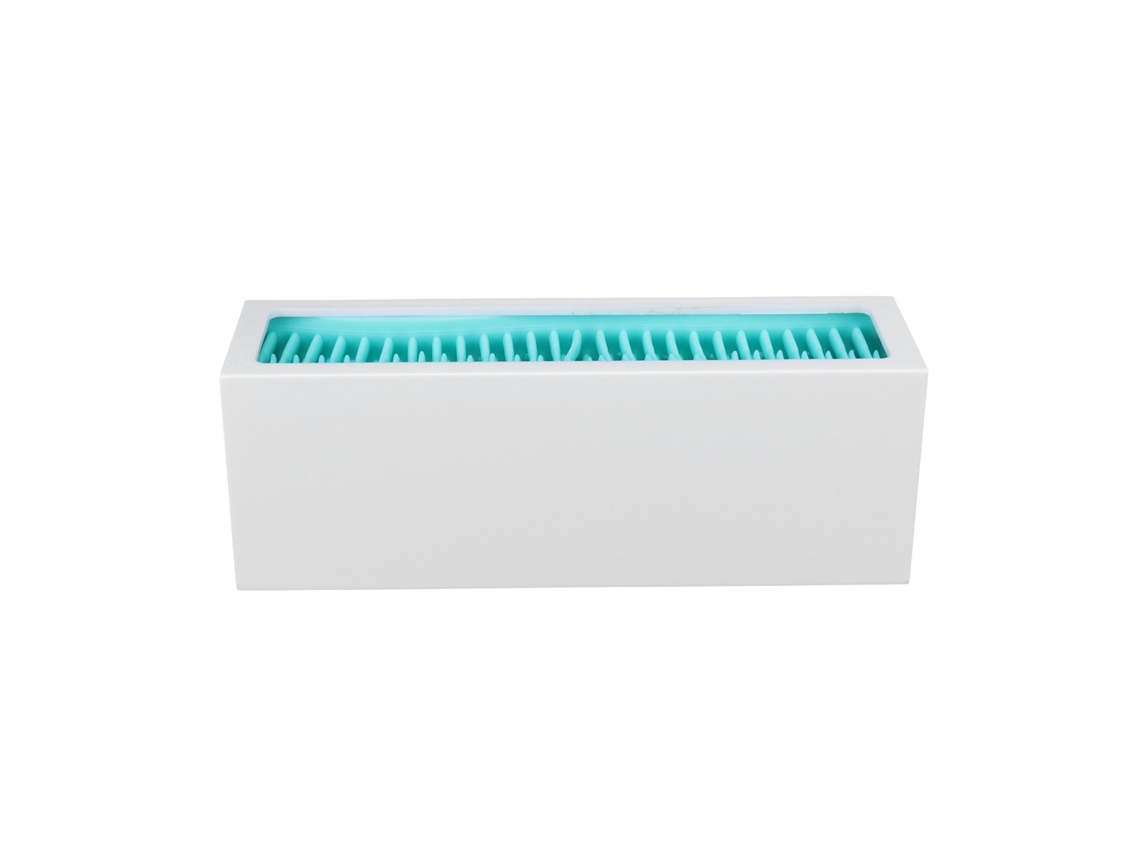 Estojo de Maquiagem Silicone+abs Multiuso Armazenamento Grande Capacidade Organizer para Cosméticos Branco Azul | S/MARCA