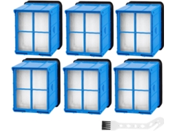 Kit Com 6 Filtros De Reposição Para Aspirador Pó E Água Sem Fio