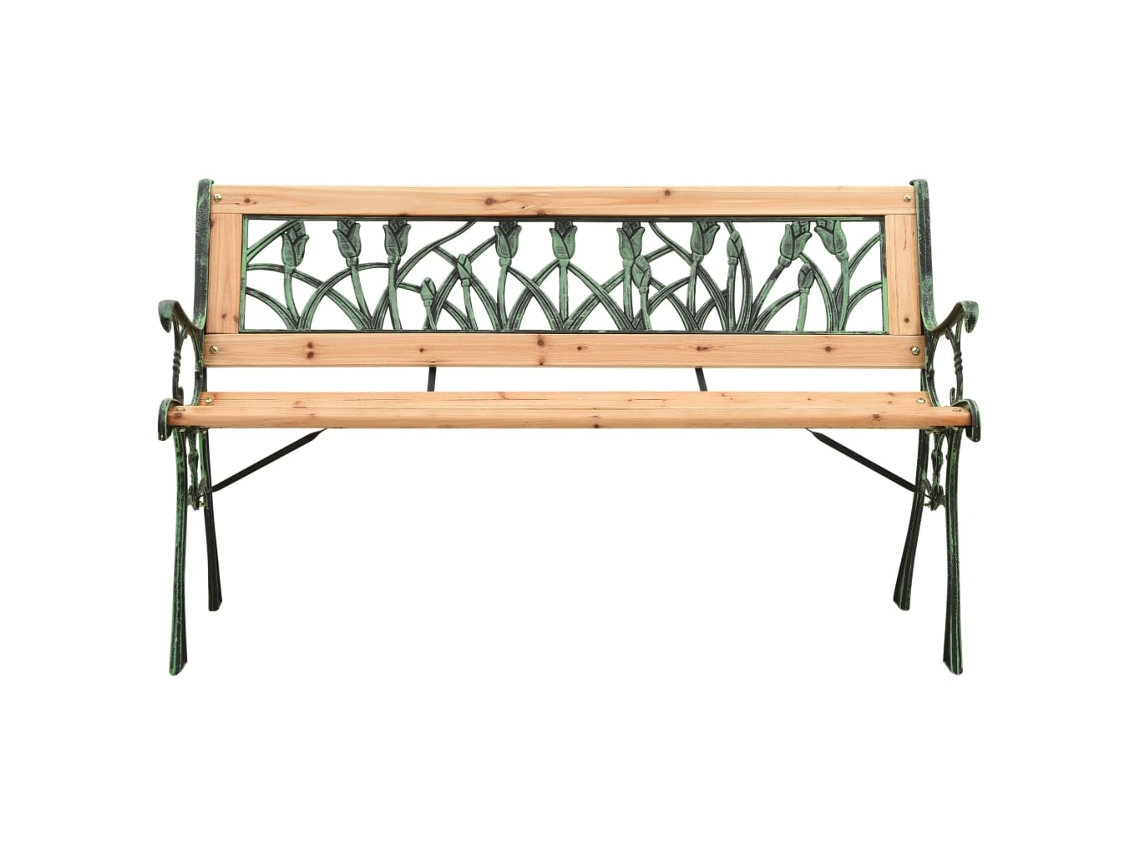 Maison Exclusive - Banco De Jardim 122 Cm Ferro Fundido E Madeira De Abeto Maciça