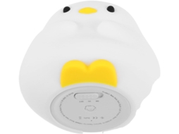 Luminária noturna portátil de silicone em formato de pato para leitura.