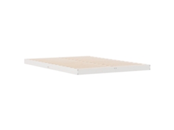 Conjunto 1 Estrutura De Cama De Chão Vidaxl Branco Madeira De Pinho Maciça (160 X 220 Cm)