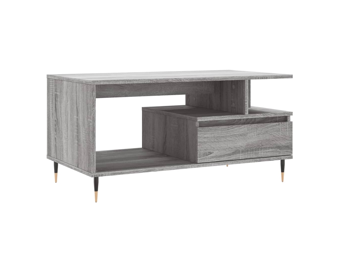Coffee Table, Coffee Tables Vidaxl Cinzeto Madeira Processada (n/a)