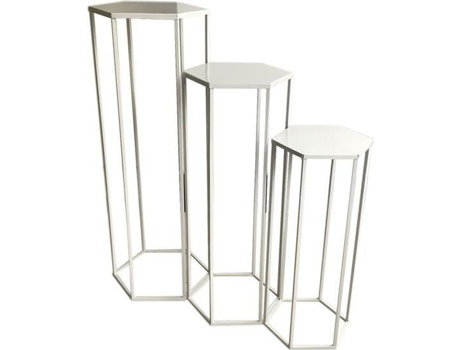 Suportes geométricos de metal para plantas - The Concept Factory - Conjunto de 3