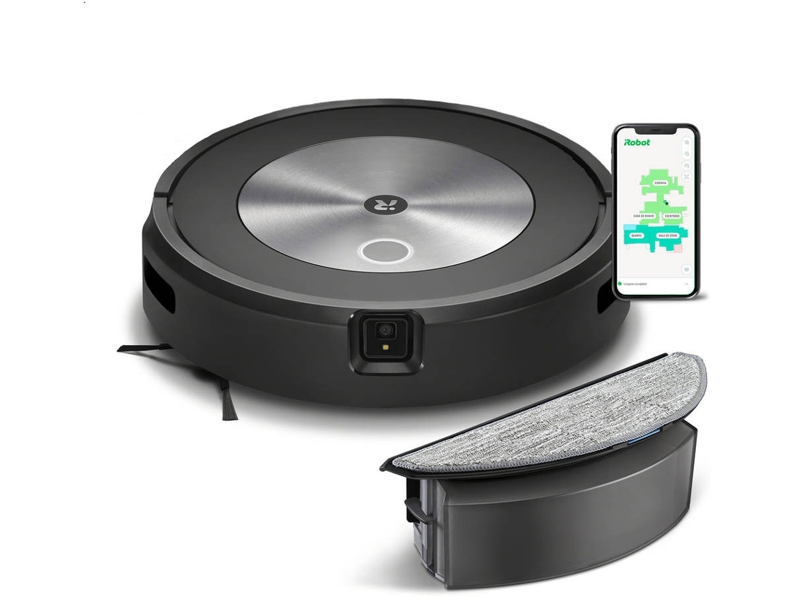 Aspirador Robô IROBOT Roomba Combo J5 MAX (Outlet Grade A - 2-em-1 - Grafite)