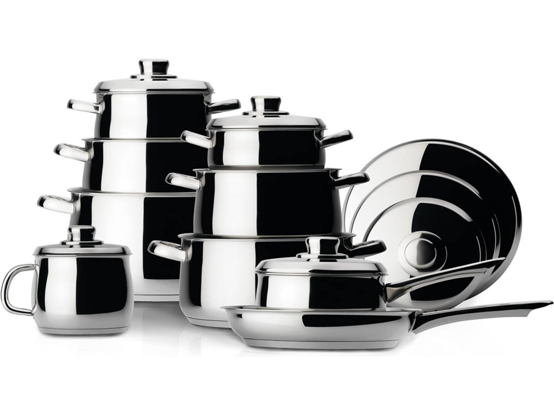 Trem de Cozinha FLAMA 318.09FL Inox (9 Peças)