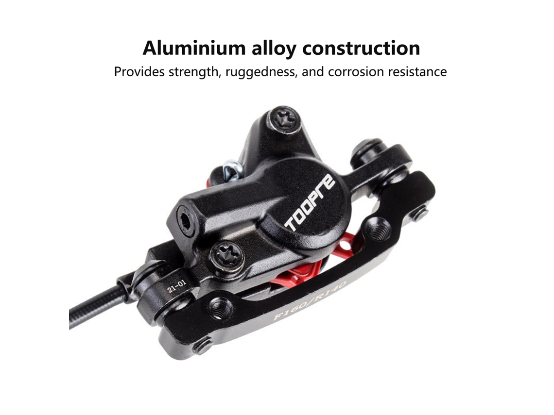 Kit De Freio A Disco Hidráulico Para Bicicleta Com Rotor 160mm Aço Inox E Caliper Frontal Em Alumínio