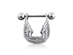 Anel De Mamilo Asa De Anjo Anti-alergia Para Piercing