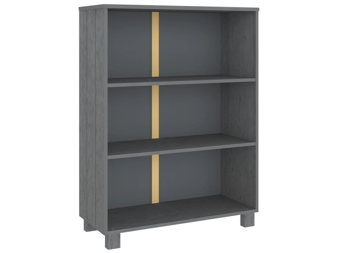 Book Cabinet, Book Cabinets Vidaxl Cinzeto Madeira De Pinho (n/a)