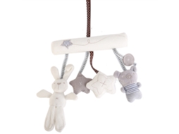 Brinquedos Rattle Suspensos Com Música Pelúcia Coelho Urso Estrela Para Berço Carrinho Bebê