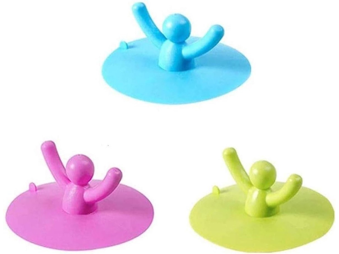 Tampa de Pia Silicone para Ralo de Banheira com Alça AQUAFORGE