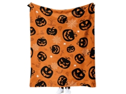 Cobertor De Halloween - Cobertor De Pelúcia De Halloween - Decoração De Halloween Em Flanela Cinza Aconchegante Para Festa, Sofá-c-aquaforge