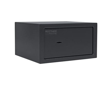 Cofre de aço Rottner Jupiter 1 com fechadura de painel duplo 31 x 17 x 28 cm