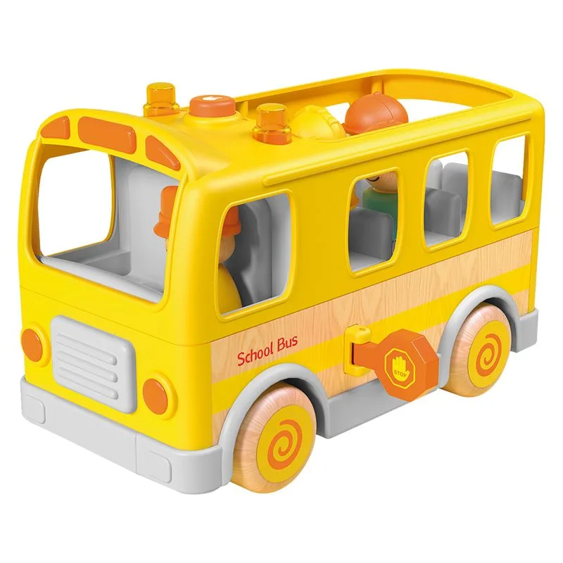 Autocarro Amarelo Com Jantes De Madeira Wb001-P INNOVATOYS